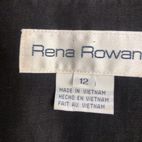 Rena Rowan Button Down Black Linen Blend Duster Jacket - Picture 4 of 12